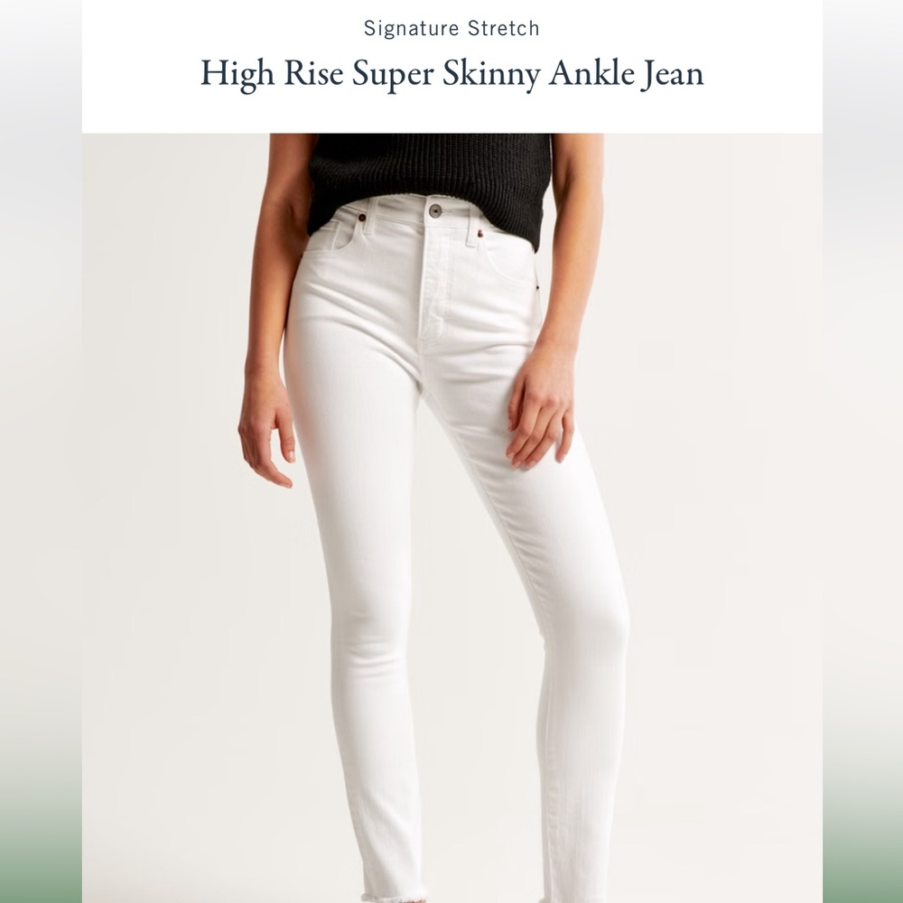 abercrombie and fitch ripped skinny jeans. Brand new.